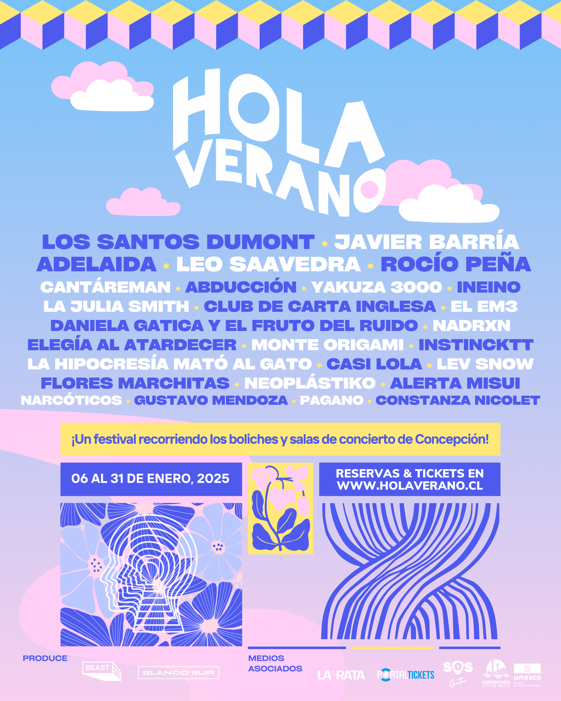 Hola Verano 2025: artistas se tomarán Concepción